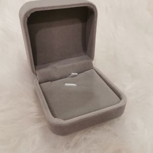Grey Velvet Necklace box